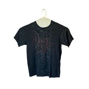 Harley-Davidson Mens Tribal Graphic Skulls Black T-Shirt XL 100% Cotton Casual W